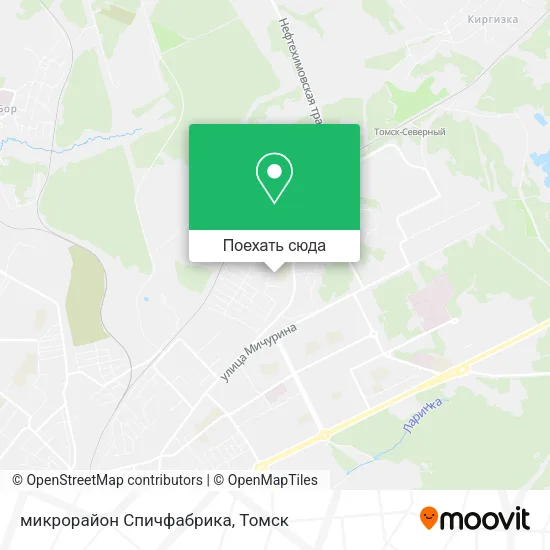 Карта микрорайон Спичфабрика