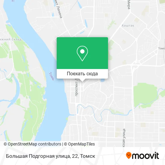 Карта Большая Подгорная улица, 22