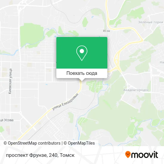 Карта проспект Фрунзе, 240