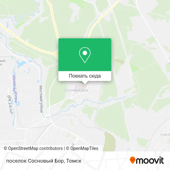Карта поселок Сосновый Бор