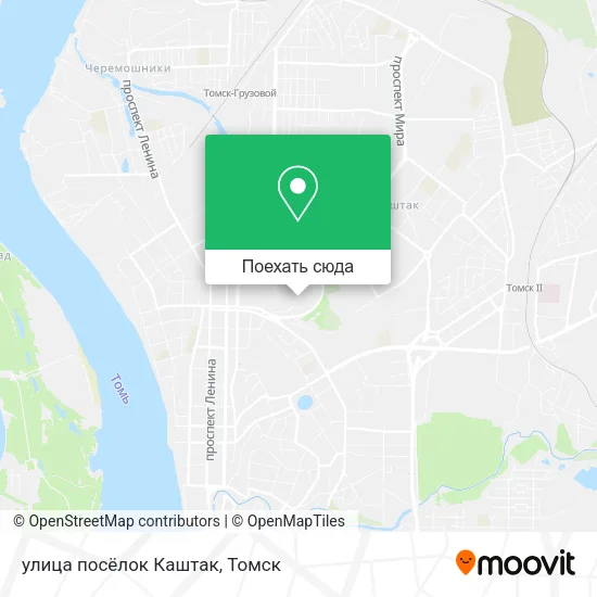 Карта улица посёлок Каштак