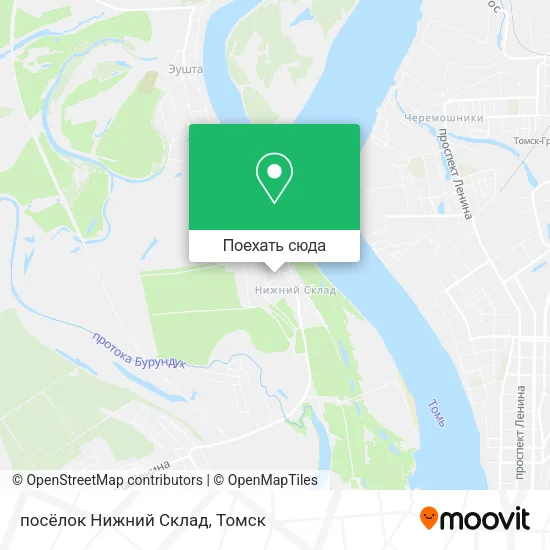 Карта посёлок Нижний Склад