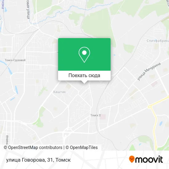 Карта улица Говорова, 31