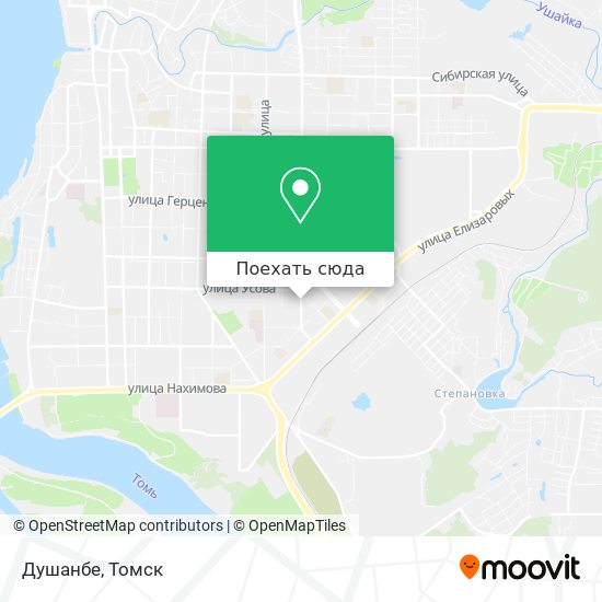 Карта Душанбе