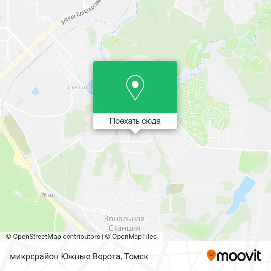 Карта микрорайон Южные Ворота