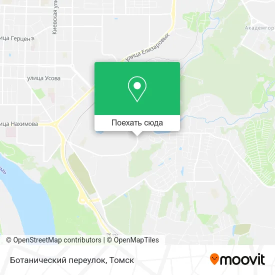 Карта Ботанический переулок