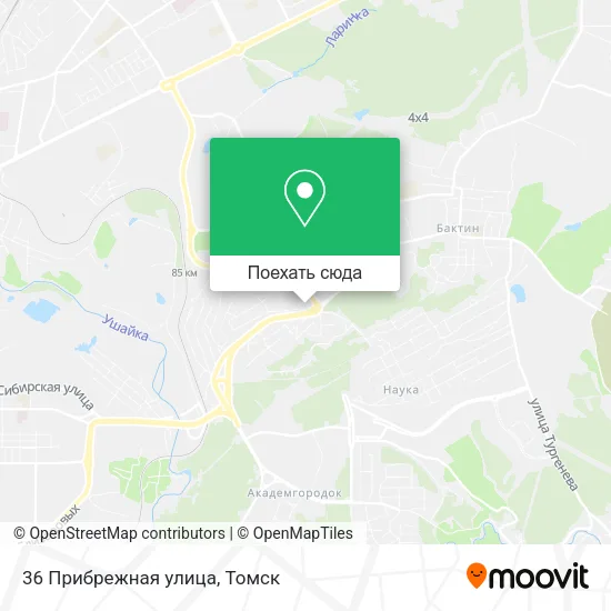 Карта 36 Прибрежная улица