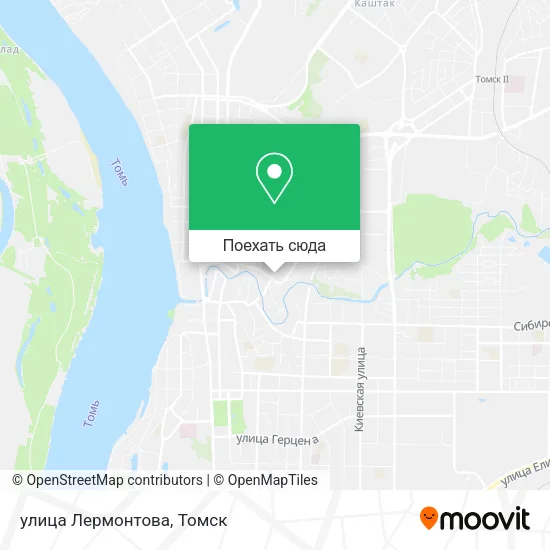 Карта улица Лермонтова