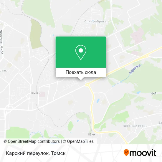 Карта Карский переулок