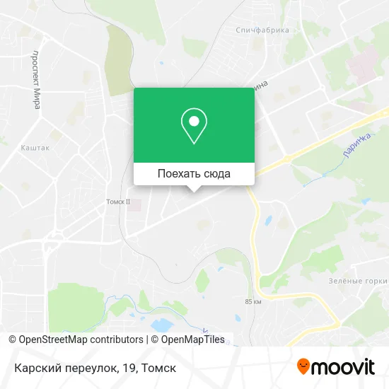 Карта Карский переулок, 19
