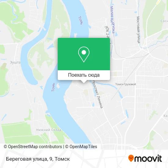 Карта Береговая улица, 9