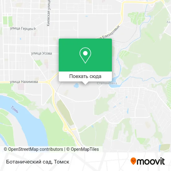 Карта Ботанический сад