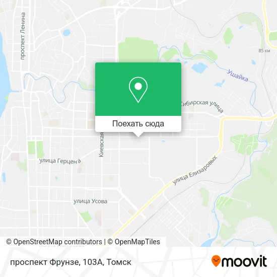 Карта проспект Фрунзе, 103А