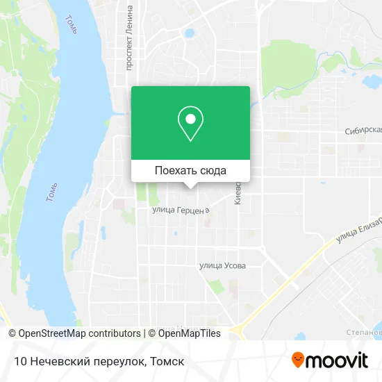 Карта 10 Нечевский переулок
