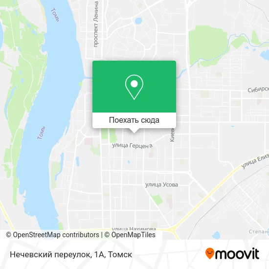 Карта Нечевский переулок, 1А