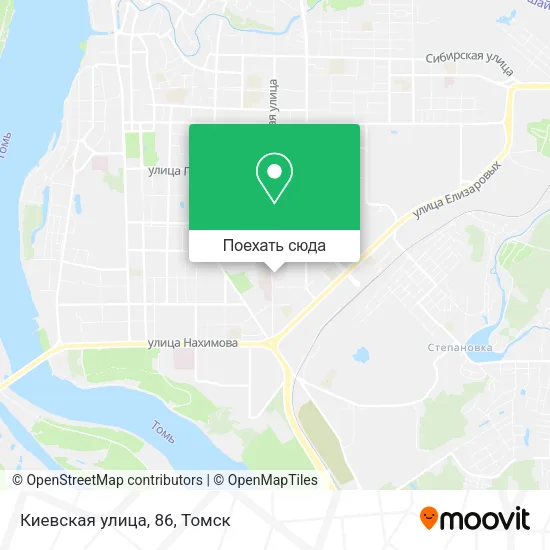 Карта Киевская улица, 86