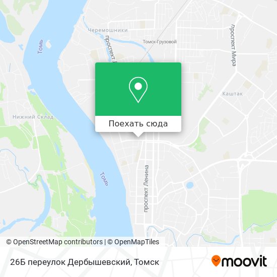 Карта 26Б переулок Дербышевский