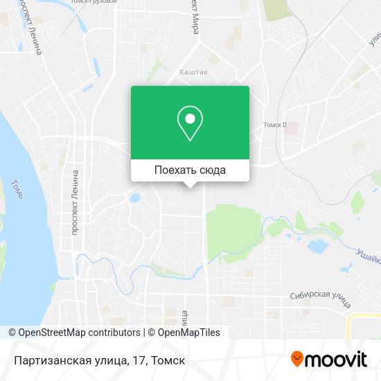 Карта Партизанская улица, 17