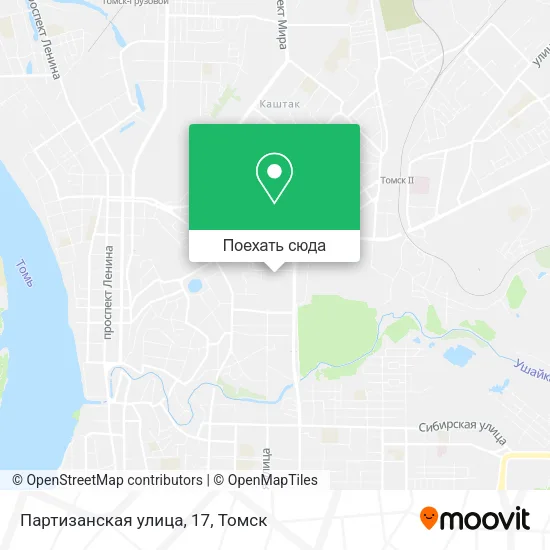 Карта Партизанская улица, 17