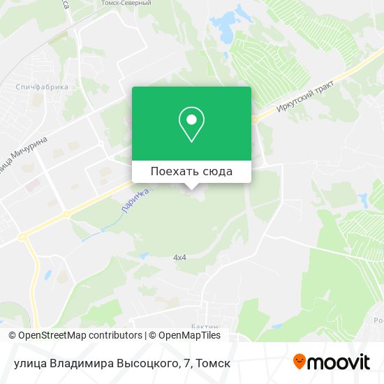 Карта улица Владимира Высоцкого, 7
