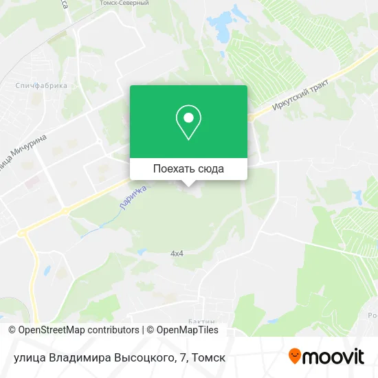 Карта улица Владимира Высоцкого, 7