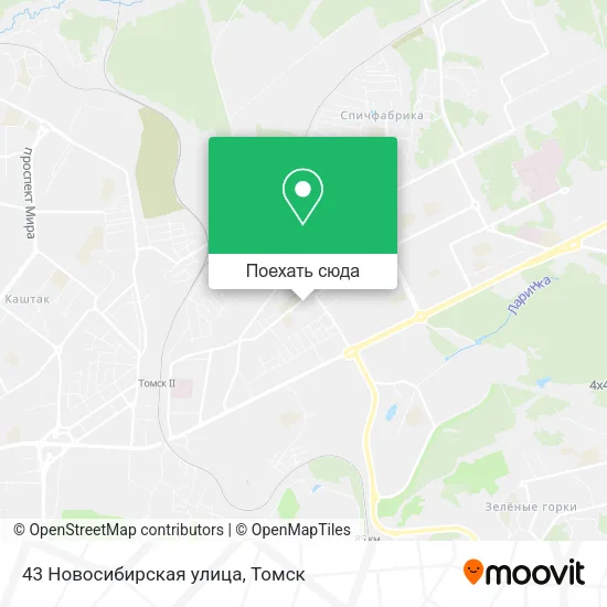 Карта 43 Новосибирская улица