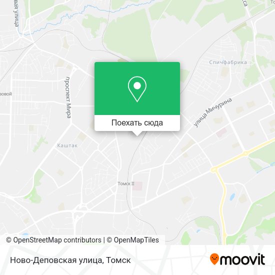 Карта Ново-Деповская улица