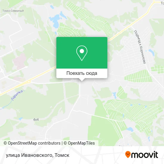 Карта улица Ивановского