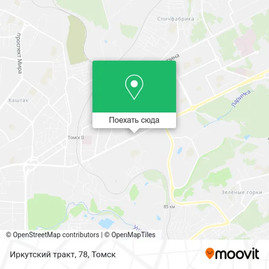 Карта Иркутский тракт, 78