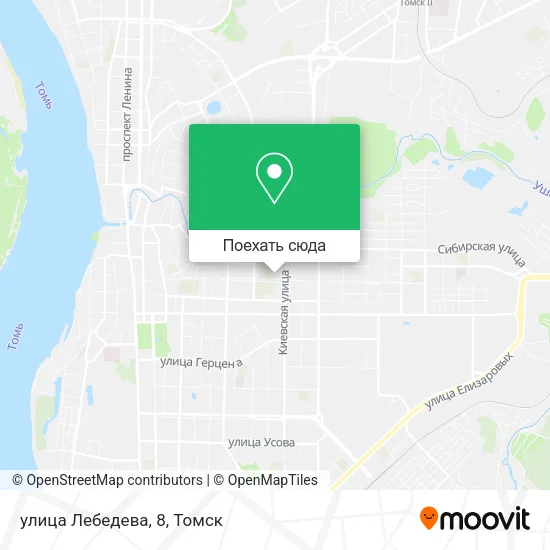Карта улица Лебедева, 8