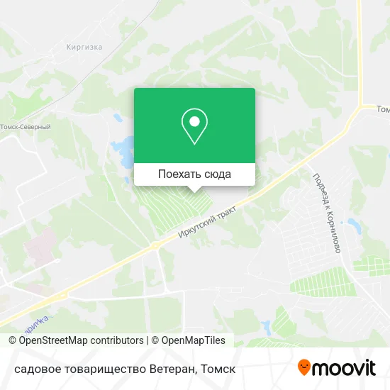 Карта садовое товарищество Ветеран