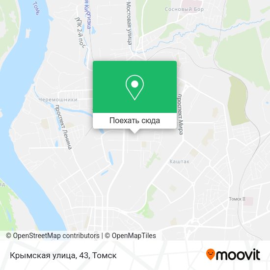 Карта Крымская улица, 43