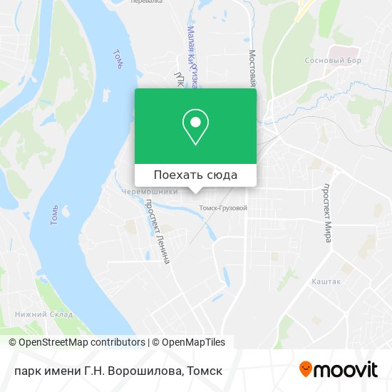 Карта парк имени Г.Н. Ворошилова