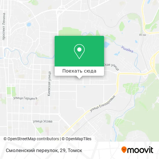 Карта Смоленский переулок, 29