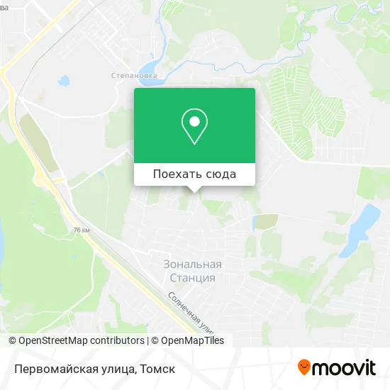 Карта Первомайская улица