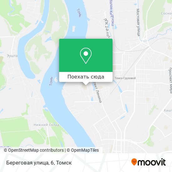 Карта Береговая улица, 6