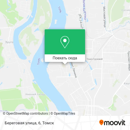 Карта Береговая улица, 6