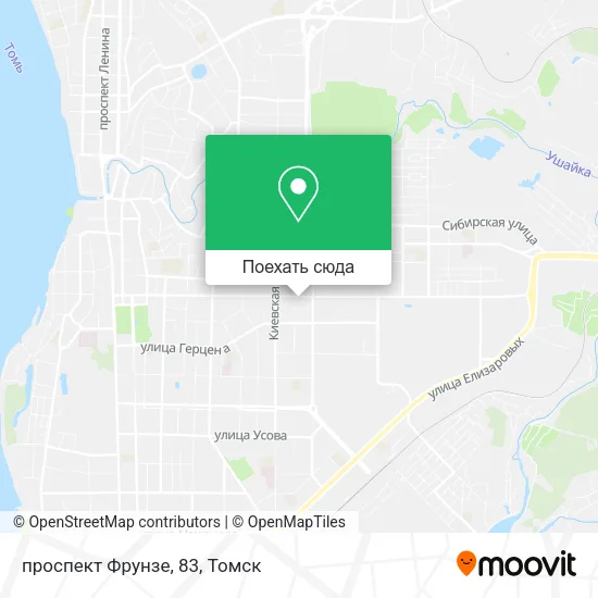 Карта проспект Фрунзе, 83