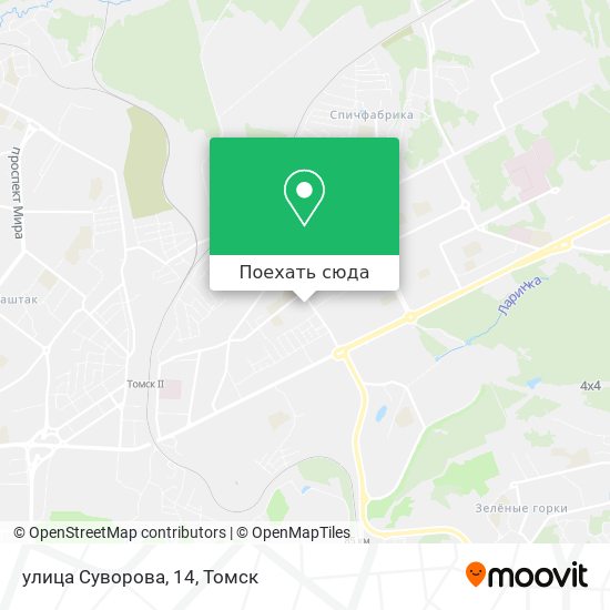 Карта улица Суворова, 14