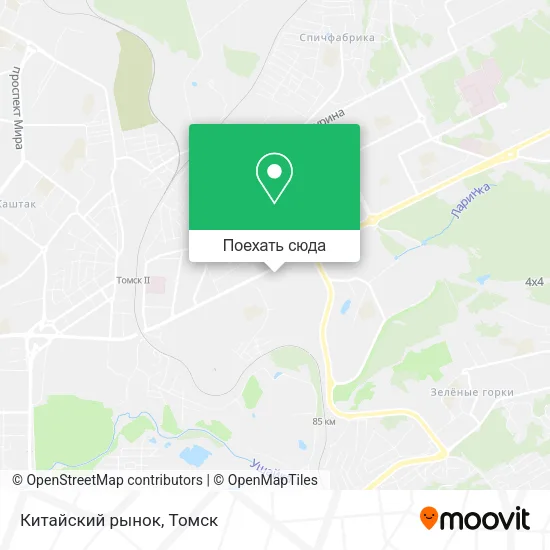 Карта Китайский рынок