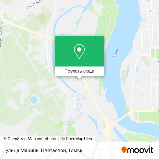 Карта улица Марины Цветаевой