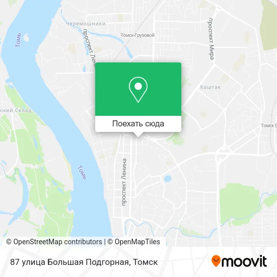 Карта 87 улица Большая Подгорная