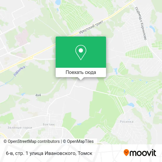 Карта 6-в, стр. 1 улица Ивановского