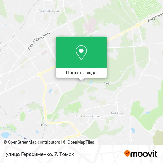 Карта улица Герасименко, 7
