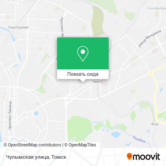 Карта Чулымская улица