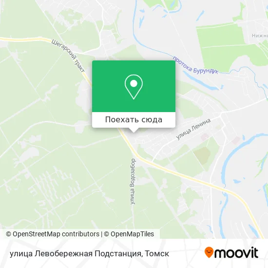 Карта улица Левобережная Подстанция