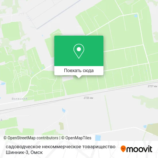 Карта садоводческое некоммерческое товарищество Шинник-3