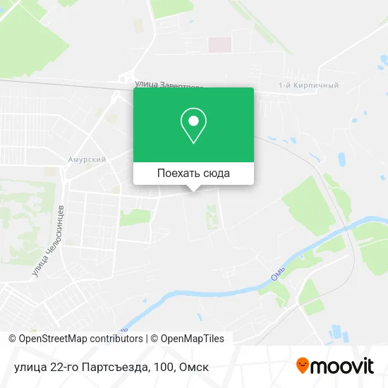Карта улица 22-го Партсъезда, 100