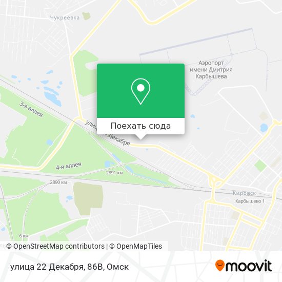 Карта улица 22 Декабря, 86В