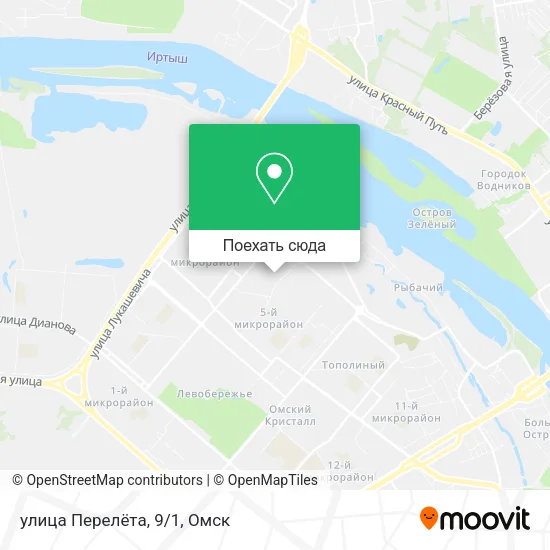 Карта улица Перелёта, 9/1